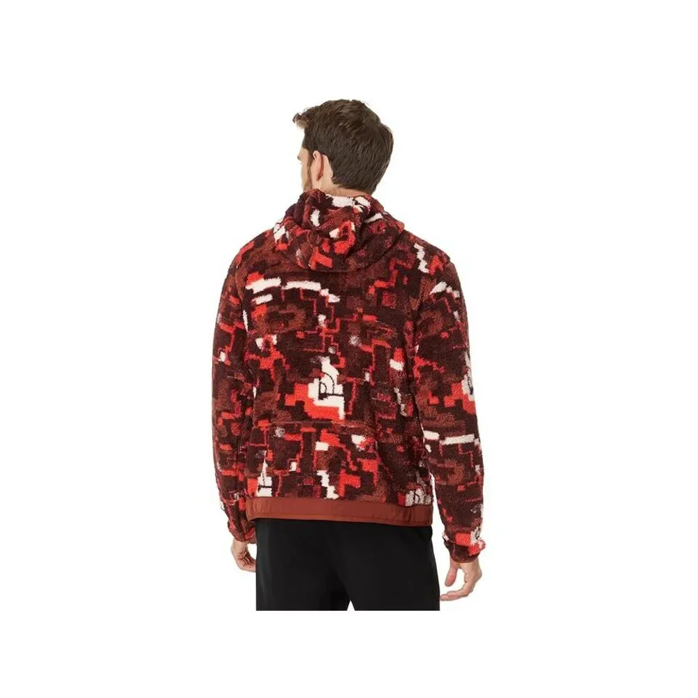 The North Face Campshire NF0A84HX Men's Fiery Red 1/4 Zip Fleece Hoodie SGN046